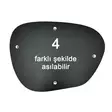 Moderni Läpinäkyvä Peili 90x70 cm - 100% MDF, Seinään Kiinnitettävä, Assembloitu, Skandinaavinen Tyyli - Peilit - 8682870860339 - 1