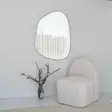 Moderni Läpinäkyvä Peili 90x70 cm - 100% MDF, Seinään Kiinnitettävä, Assembloitu, Skandinaavinen Tyyli - Peilit - 8682870860339 - 2