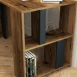 Moderni Opiskelupöytä - Tyylikäs ja Kestävä - Pähkinä Antrasiitti - 120x75,4x60 cm - Useita Hyllyjä - Seinään Kiinnitettävä - Työpöydät - 8683342169899 - 5