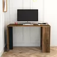 Moderni Opiskelupöytä - Tyylikäs ja Kestävä - Pähkinä Antrasiitti - 120x75,4x60 cm - Useita Hyllyjä - Seinään Kiinnitettävä - Työpöydät - 8683342169899 - 3