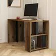 Moderni Opiskelupöytä - Tyylikäs ja Kestävä - Pähkinä Antrasiitti - 120x75,4x60 cm - Useita Hyllyjä - Seinään Kiinnitettävä - Työpöydät - 8683342169899 - 2