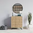 Moderni Tammi Lipasto - 4 Vetolaatikkoa, Useita Hyllyjä, 100% Melamiinipinnoitettu, 70x86x40 cm, Kiinnitettävä Seinäkiinnitys - Lipastot ja senkit - 8683743190249 - 2