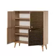Monikäyttöinen Kaappi - Sonoma Tammi - 100% Melamiinipinnoitettu - 95x111x36 cm - UV-suojattu - Lisäsäilytystila - Kaapit ja lipastot - 8681875380729 - 6