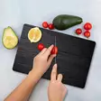 Monivärinen 100% Karkaistu Lasi Leikkuulauta 20x30 cm - Antibakteerinen, Helppo Puhdistaa, Liukumaton - Keittiötyövälineet - 8684283724789 - 2