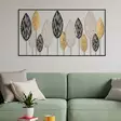 Monivärinen 100% Metalli Seinäkoriste - Koko 114x4x60 cm - Käsinmaalattu Elegantti Sisustuselementti - Koristeet, koriste-esineet - 8683742936039 - 5