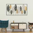 Monivärinen 100% Metalli Seinäkoriste - Koko 114x4x60 cm - Käsinmaalattu Elegantti Sisustuselementti - Koristeet, koriste-esineet - 8683742936039 - 4