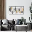 Monivärinen 100% Metalli Seinäkoriste - Koko 114x4x60 cm - Käsinmaalattu Elegantti Sisustuselementti - Koristeet, koriste-esineet - 8683742936039 - 3