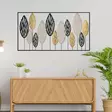 Monivärinen 100% Metalli Seinäkoriste - Koko 114x4x60 cm - Käsinmaalattu Elegantti Sisustuselementti - Koristeet, koriste-esineet - 8683742936039 - 2