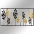 Monivärinen 100% Metalli Seinäkoriste - Koko 114x4x60 cm - Käsinmaalattu Elegantti Sisustuselementti - Koristeet, koriste-esineet - 8683742936039 - 6