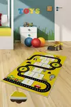 Monivärinen eteisen matto käytävämatto 100x150 cm - Antibakteerinen, Liukumaton, 3D Digipainettu, Konepestävä, 100% Polyesteri - Suuret ja keskikokoiset matot - 8682870639119 - 2