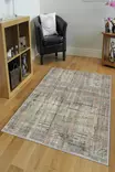 Monivärinen eteisen matto käytävämatto 100x300 cm - Antibakteerinen, Konepestävä, Liukumaton, 3D Digitaalinen Painatus, 100% Polyesteri - Suuret ja keskikokoiset matot - 8681875927849 - 1