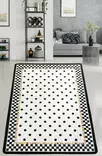 Monivärinen eteisen matto käytävämatto 80x150 cm - 100% Polyesteri, Antibakteerinen, Konepestävä, Liukumaton Alapuoli, 10 mm Nukka - Pienet matot ja käytävämatot - 8683342438209 - 1