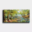 Monivärinen Koristeellinen Canvas-taulu 50x120 cm - 100% Puukehys, 3 cm Paksuus - Tyylikäs Sisustuselementti - Taulut ja kehykset - 8682870429369 - 2