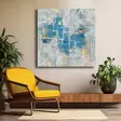 Monivärinen Koristeellinen Canvas-taulu 69x69 cm - 100% Canvas ja Mäntykehys - Laadukas Seinäsisustus - Taulut ja kehykset - 8684283327799 - 4