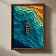 Monivärinen Koristeellinen Kehystetty MDF-maalaus 35x47x2 cm - UV-painatus, 100% MDF ja Mäntykehys - Taulut ja kehykset - 8684283652969 - 2