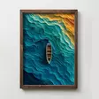 Monivärinen Koristeellinen Kehystetty MDF-maalaus 35x47x2 cm - UV-painatus, 100% MDF ja Mäntykehys - Taulut ja kehykset - 8684283652969 - 5