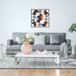 Monivärinen Koristeellinen Metalli Seinäkoriste 55x55 cm - Käsinmaalattu Taideteos 100% Metallia, Kestävä ja Tyylikäs - Koristeet, koriste-esineet - 8682870854819 - 3