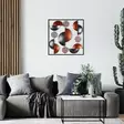 Monivärinen Koristeellinen Metalli Seinäkoriste 55x55 cm - Käsinmaalattu Taideteos 100% Metallia, Kestävä ja Tyylikäs - Koristeet, koriste-esineet - 8682870854819 - 2