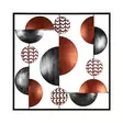 Monivärinen Koristeellinen Metalli Seinäkoriste 55x55 cm - Käsinmaalattu Taideteos 100% Metallia, Kestävä ja Tyylikäs - Koristeet, koriste-esineet - 8682870854819 - 1