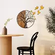 Monivärinen Koristeellinen Puinen Seinäkoriste - Käsinmaalattu, 100% Puu, 92x71x3 cm, Ainutlaatuinen Sisustuselementti - Koristeet, koriste-esineet - 8683742935339 - 4