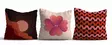 Monivärinen Tyynynpäällinen 3 kpl - 43x43 cm - 50% Puuvilla, 50% Polyesteri - Konepestävä ja Silityskelpoinen - Koristetyynyt - 8684283661329 - 1
