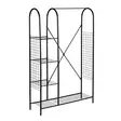 Musta Metallinen Hall Standi - Tyylikäs ja Kestävä Sisääntulokaluste - Leveys 105cm, Korkeus 163cm, Syvyys 31cm - Eteiskaapit - 8684282608349 - 4