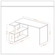 Opiskelupöytä, valkoinen, 130 cm leveä, tilava, kestävä - Työpöydät - 8681181622759 - 5