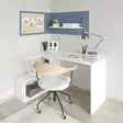 Opiskelupöytä, valkoinen, 130 cm leveä, tilava, kestävä - Työpöydät - 8681181622759 - 2