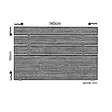 Päätylevy 140x100x3 cm, Pähkinä, 100% Melamiinipinnoitettu Lastulevy, 18 mm, Yksi Paketti, Kestävä ja Tyylikäs - Sängynpäädyt - 8681875178609 - 4