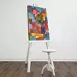 Paul Klee Taide: Monivärinen 100% Mokkanahkakangas Seinäkoriste, 45x70 cm, 3 cm Paksu Puukehys - Taulut ja kehykset - 8681875399059 - 3