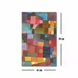 Paul Klee Taide: Monivärinen 100% Mokkanahkakangas Seinäkoriste, 45x70 cm, 3 cm Paksu Puukehys - Taulut ja kehykset - 8681875399059 - 4