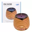 PNI HU180 aromaterapiahajotin eteerisille öljyille, ultraääni, 400 ml, ajastin, 7 väriä LED, automaattinen sulkeminen, puunjyvä - PNI tuotteet - 5949066518409 - 2