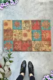 PVC-kynnysmatto, monivärinen, 40 x 60 cm, kestävä, liukumaton - Kynnysmatot ja kuramatot - 8681875388039 - 2