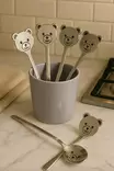 Ruostumattomasta Teräksestä Valmistettu Lusikkasetti (6 kpl) - Kestävä ja Tyylikäs Hopea, Koko 11 x 2,5 cm, Konepesun Kestävä - Aterimet ja ottimet - 8683742950929 - 1