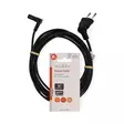 Sähköjohto | Euro Uros | IEC-320-C7 | Kulma, 90 ° | Kulma, 90 ° | Niklattu | 3.00 m | Pyöreä | PVC | Musta | Label - Virtakaapelit ja liittimet - 5412810472789 - 66