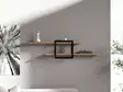 Seinähylly, atlantinmänty, 120cm x 30cm x 18cm, kestävä, helppo asentaa - Seinähyllyt - 8682870717039 - 3
