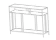 Senkki, musta, 110cm x 78cm x 30cm, kestävä, tyylikäs - Lipastot ja senkit - 8683742474869 - 1