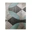 Sininen Harmaa Musta 100% Puuvilla Matto 160x230 cm - Antibakteerinen, Konepestävä, Liukumaton Alusta - Suuret ja keskikokoiset matot - 8683742633709 - 10