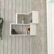 Skandinaavinen Valkoinen Seinähylly - 100% Melamiinipinnoitettu Lastulevy, 18 mm, 45x55,4x14,5 cm, Useita Hyllyjä - Seinähyllyt - 8681181790779 - 4