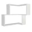 Skandinaavinen Valkoinen Seinähylly - 100% Melamiinipinnoitettu Lastulevy, 18 mm, 45x55,4x14,5 cm, Useita Hyllyjä - Seinähyllyt - 8681181790779 - 1