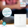 SmartLife Seinäkytkin | Päivänvarjo / Sulkija / Verho | Seinäkiinnitys | 300 W | Android / IOS | Lasi | Valkoinen - Kytkimet - 5412810272839 - 51