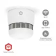 SmartLife Palovaroitin | Zigbee 3.0 | Paristokäyttöinen | Anturin käyttöikä: 10 Vuotta | EN 14604 | Maks. akunkesto: 36 Kuukautta | 85 dB | Valkoinen | 1 kpl - Hälyttimet ja anturit - 5412810471669 - 1