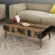 Sohvapöytä - Moderni ja Tyylikäs, 100% Melamiinipinnoitettu Lastulevy, Pähkinä Antrasiitti, 105x37,6x60 cm, 2 Pakkausta - Sohvapöydät - 8683342169639 - 4