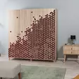 Sonoma Oak Vaatekaappi - 100% Melamiinipinnoitettu, 18mm Paksuus, Hornbeam Jalat, Metalli- ja Köysikahvat, UV-suojattu - Vaatekaapit - 8681875381139 - 2