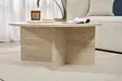 Travertiini Sohvapöytä - 100% Melamiinipinnoitettu Lastulevy, 18mm Paksuus, 90x40x90cm, Helppo Koota, Tyylikäs ja Kestävä - Sohvapöydät - 8684283850389 - 5
