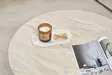 Travertiini Sohvapöytä - 100% Melamiinipinnoitettu Lastulevy, 18mm Paksuus, 90x40x90cm, Helppo Koota, Tyylikäs ja Kestävä - Sohvapöydät - 8684283850389 - 6