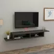 TV-taso Anthracite 100% Melamiinipinnoitettu Lastulevy 18 mm 18,2x120x29,6 cm Tyylikäs ja Toiminnallinen - TV-tasot - 8683743974009 - 2