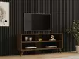TV-taso, Huonekalut, Pähkinä, 100% Melamiinipinnoitettu Lastulevy, 18mm, 120x50x29,6cm, Useita Hyllyjä, Lisäsäilytystila - TV-tasot - 8681875449549 - 2