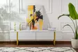 TV-taso, valkokulta, 180 cm leveä, tyylikäs, käytännöllinen - TV-tasot - 8684283112029 - 4