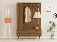 Tyylikäs ja Kestävä Hall Standi - 100% Melamiinipinnoitettu Lastulevy, Pähkinä, 112x170x35 cm, Helppo Kokoaminen - Eteiskaapit - 8683342740579 - 4